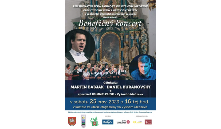Benefičný koncert s Martinom Babjakom