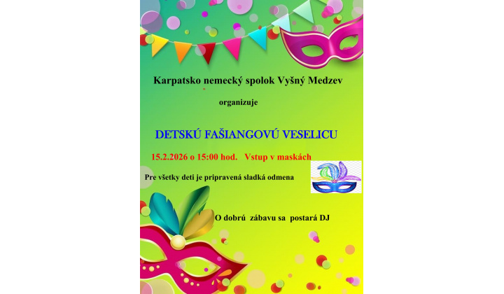 Detská fašiangová veselica