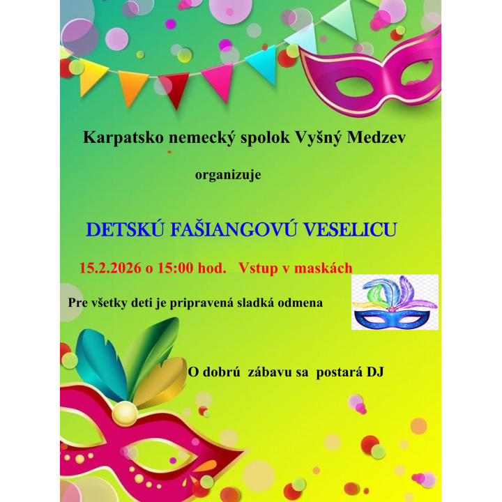 Detská fašiangová veselica