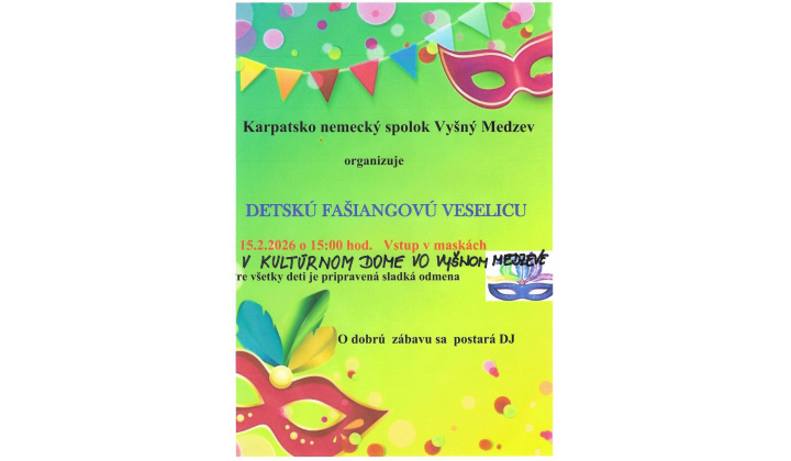 Detská fašiangová veselica