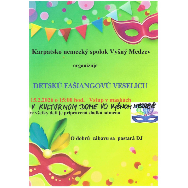 Detská fašiangová veselica