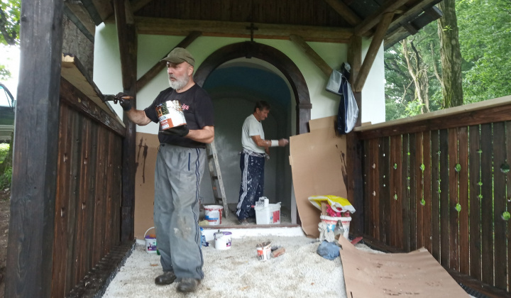 Rekonštrukcia kaplnky v Buchwalde dobrovolníkmi