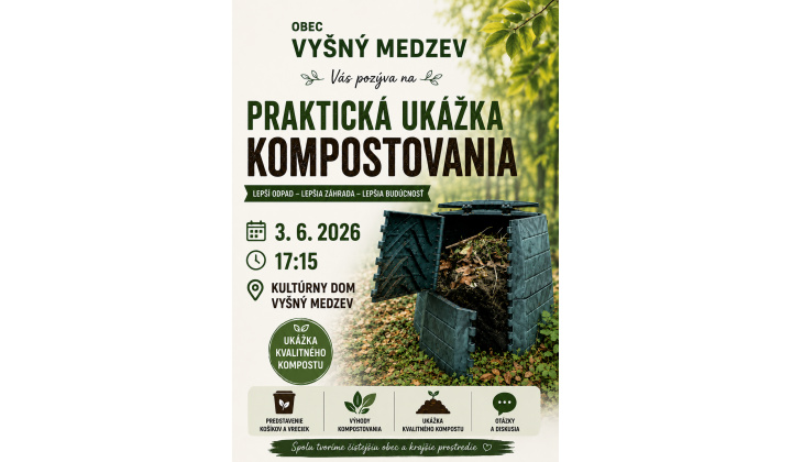 POZVÁNKA - Praktická ukážka kompostovania