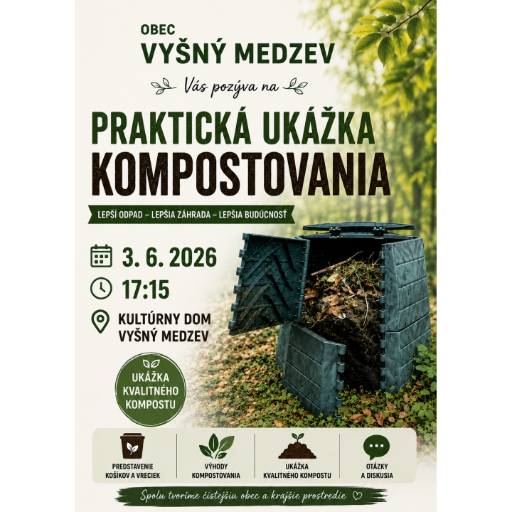 POZVÁNKA - Praktická ukážka kompostovania