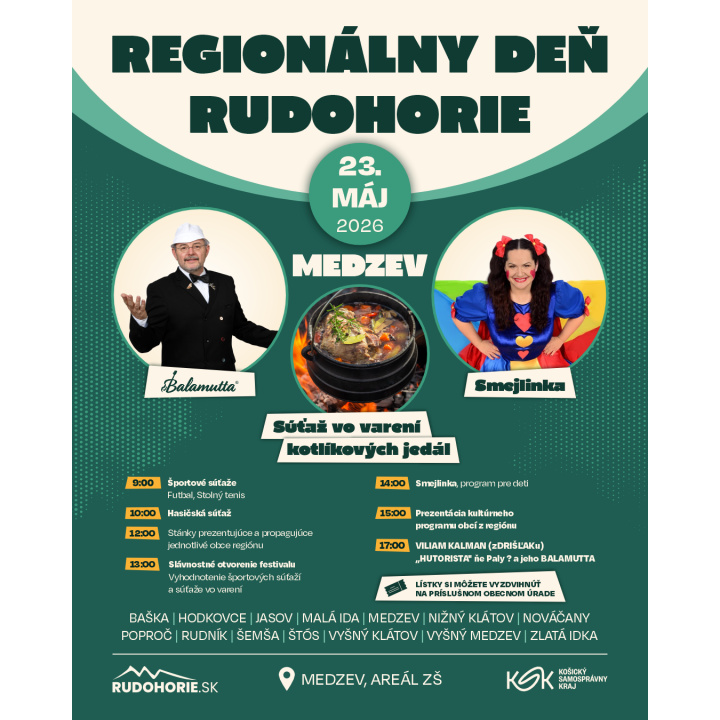 REGIONÁLNY DEŇ RUDOHORIE 2026