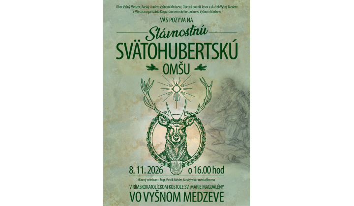 SLÁVNOSTNÁ SVÄTOHUBERTSKÁ OMŠA
